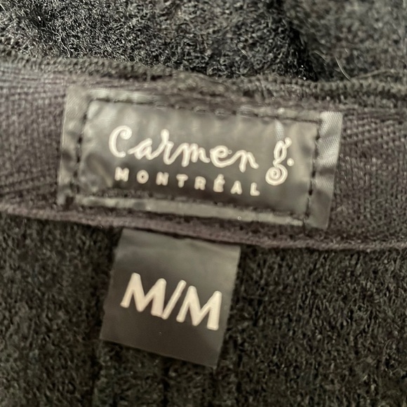 Deep Black Wrap Snap Rare Skirt With Slit or Wrap, Poncho, Cape, Snap Fasteners! - Picture 7 of 10